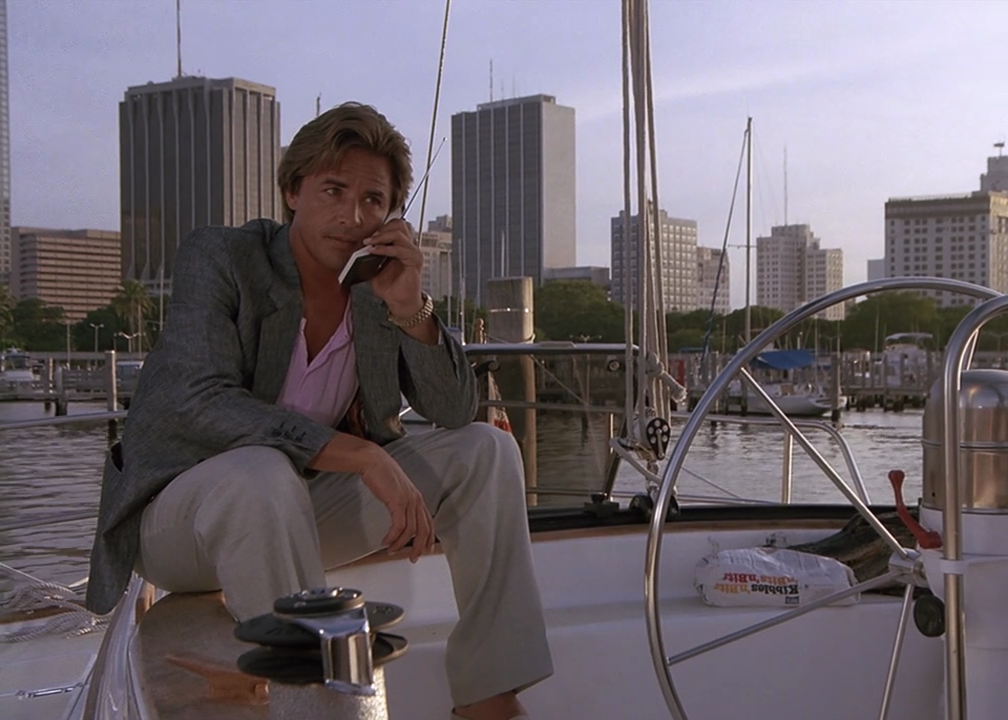Crockett on the phone in One Eyed Jack. 