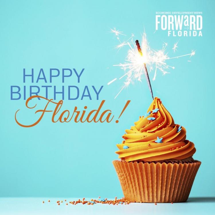Happy 172 birthday, Florida On March 3, 1845 it became the 27th state to join the Union with a population of 60k.jpg