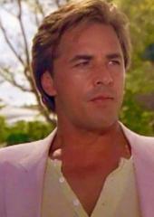 Crockett in pink jacket